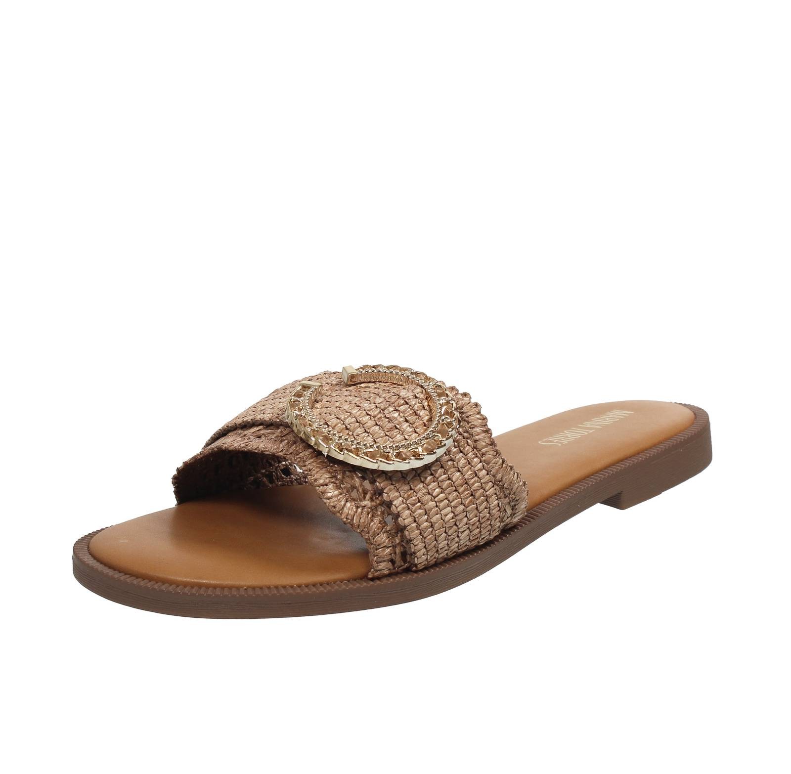 Марина Торрес Чиабатте В Синтетико-Марроне - Талья, 36 Скарпе Донна Чиабатте