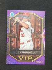 2025 Bowman Mega Box Purple Mojo Refractor /250 JJ Wetherholt #VIP-18