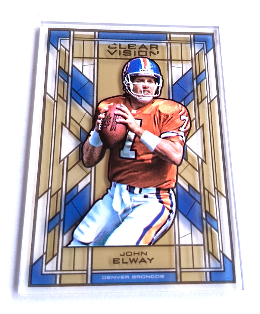 2015 Panini Clear Vision Stained Glass SG3 John Elway Denver Broncos
