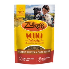 Zuke's Mini Naturals Peanut Butter Dog Treats 1 lb - Training, All Ages