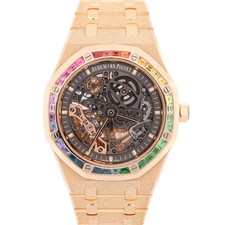 Audemars Piguet Royal Oak 41mm Openwork Dial Watch Ref# 15412BA.YG.1224BA.01