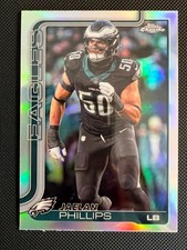 2025 Topps Chrome Football Jaelan Phillips Refractor #192 Eagles