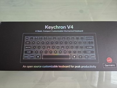 Keychron V4, 60% Keyboard, Kabelgebunden, DE-ISO Layout
