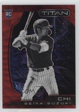 2022 Panini Chronicles Titan Ruby Wave Prizm 47/199 Seiya Suzuki #4 13kt