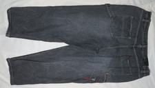 FUBU BLACK JEANS MENS 42X32 CARPENTER COLLECTION CIRCA XCII 100 COTTON DENIM