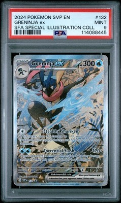 PSA 9 Greninja Ex Secret Illustration Rare #132 2024 Pokemon Promo