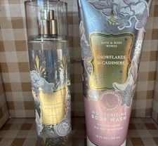 Snowflakes & Cashmere Moisturizing Body Wash & Fine Mist Bath & Body Works New