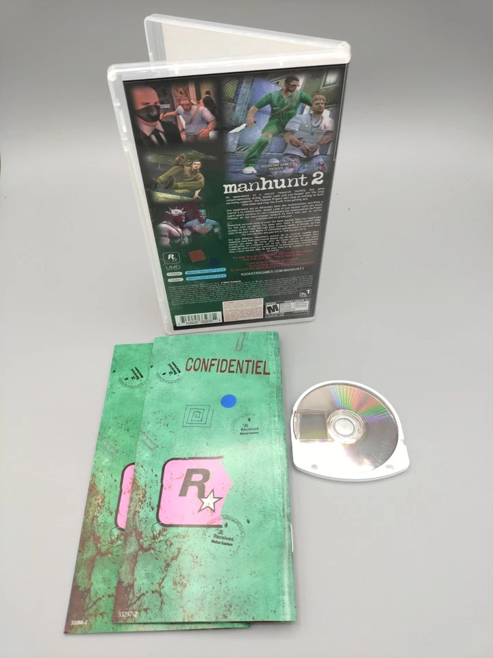 Manhunt 2 - Sony PSP - Complete CIB Like New Condition  - Image 2 of 2