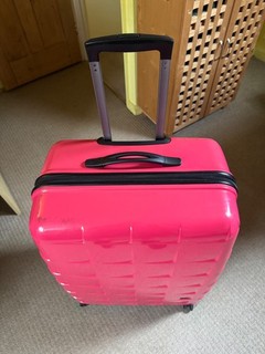 Large Antler Pink Hard Shell Spinner Suitcase 4 Wheels with TSA Lock reset 000