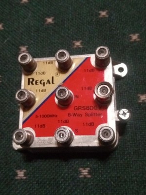 Regal 8 Way Splitter 5-1000MHz 110dB EMI Perfect Usable Condition Malaysia