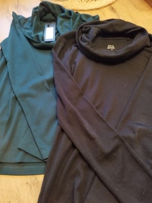 Damen Rolli Größe 40 Zero 2 Stück grün und schwarz Neu mit Etikett