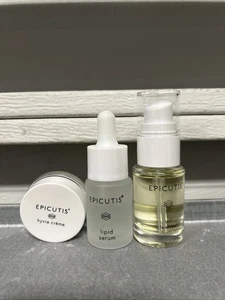 Epicutis Sample Sachet Pack: Oil Cleanser 15ml Lipid Serum 10ml Hyvia Creme 5ml