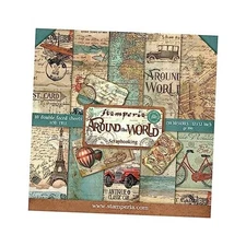 Stamperia Intl Scrapbooking Paper, Multi-Colored 10 Pack 