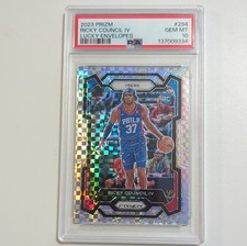 Panini 2023-24 Prizm Ricky Council IV #294 Lucky Envelopes Prizm /8 RC PSA 10