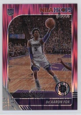 2019 Panini NBA Hoops Premium Stock Pink Flash Prizm 3/25 De'Aaron Fox #165 7y2