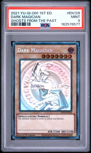 Dark Magician GFTP-EN128 1st Edition Ghosts From The Past Yugioh PSA 9 *577