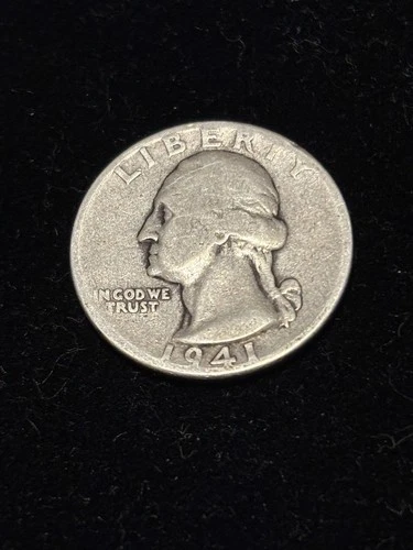 1941 Washington Quarter AG; 90% Constitutional Silver