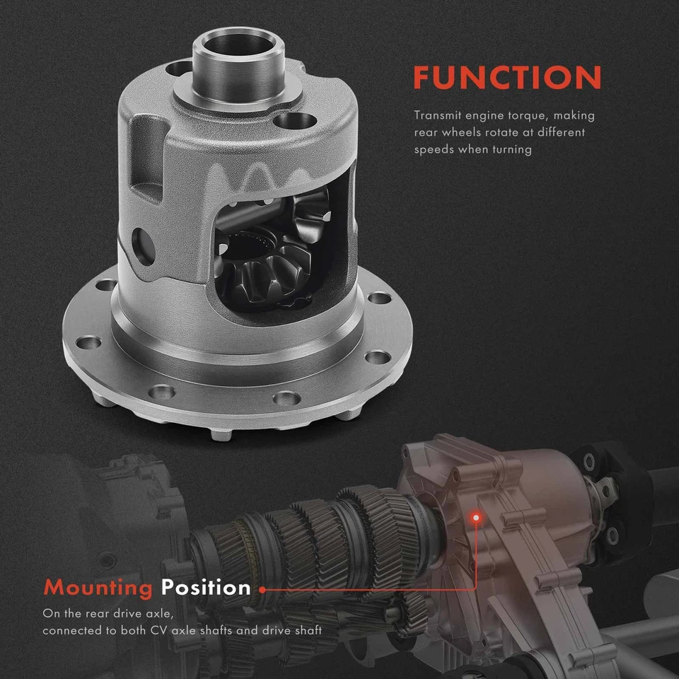 Diferencial trasero para Jeep Grand Cherokee 93-98 Wrangler 87-95 97-01 Cherokee TJ Foto 3 de 4