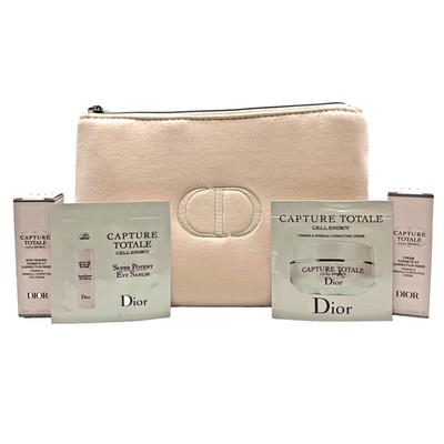 Dior 5 Piece Capture Totale Gift Set Firming Cream & Eye Serum with Blush Pouch