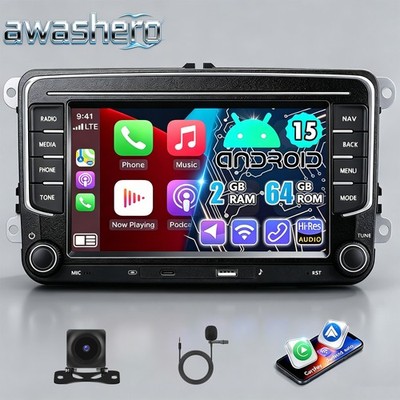 64GB Autoradio Android GPS Navi für VW GOLF 5 Plus Passat Touran EOS Tiguan +KAM