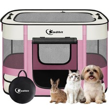 Dog Playpen,Cat Pet Puppy Pen,Portable Playpens for Dogs Indoor Outdoor Trave