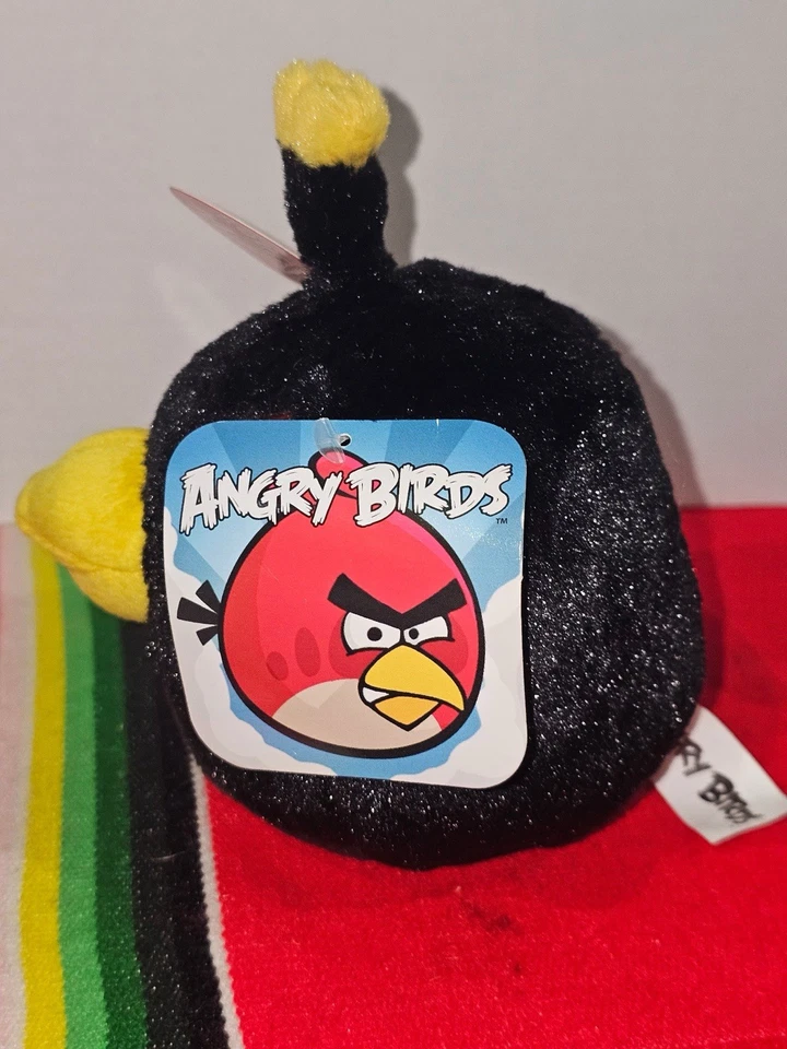 Juguete de peluche Angry Birds animales de peluche LOTE de 5 y 5” con etiquetas “SIN SONIDO” Foto 3 de 4