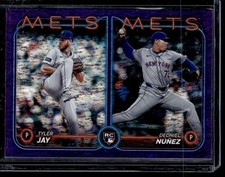 2024 Topps Update Dedniel Nunez / Tyler Jay RCOM, Purple Holofoil #/799