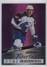 2024-25 Upper Deck Credentials Debut Ticket Access Pink /50 Jason Polin #146 b8c