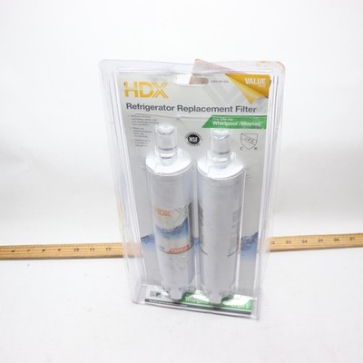 (2-Pk) HDX FMW-2 Replacement Water Filter / Purifier for Whirlpool Refrigerators