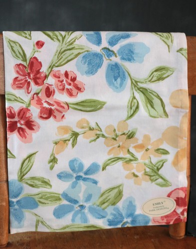 Park Designs Dishtowel Floral Watercolor Kitchen Towel Red Yellow Green Blue - Picture 2 of 2