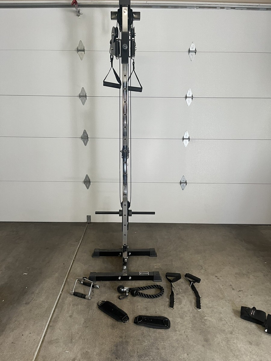 Titan Fitness Wall Mounted Pulley Tower Cable Machine Titan Lat