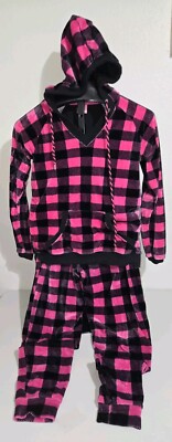 Soft Warm Fleece Jenni  2 Piece  Size S Lounge Pajama Set Hoodie And Bottoms