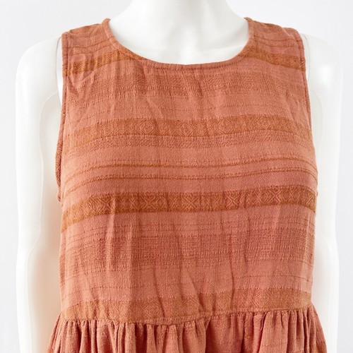 American Eagle Outfitters Brown Sleeveless Tunic Dress Size M Boho Minimalist - Picture 3 of 13