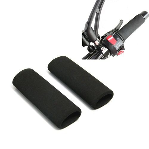 2Pcs Motorcycle Slip-on Foam Comfort Anti Vibration Handlebar Grips Cover 1 Pair