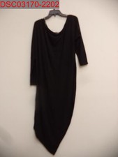 NWOT - Curvy Sense Plus Women's Black Asymmetric Sweater Dress, Size 1X