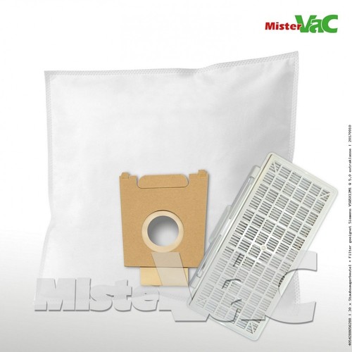40 X Mr.Clean Staubsaugerbeutel – Für Siemens VSQ8532S & Mehr, Mehrlagiges Vlies, Inkl. Feinfilter