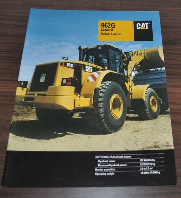 Caterpillar 962G SeriesII Wheel Loader Specification Technical Brochure Prospekt