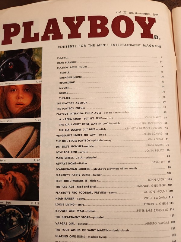 Playboy Magazine August 1975 Playmate Lillian Muller 40th Birthday Present 
