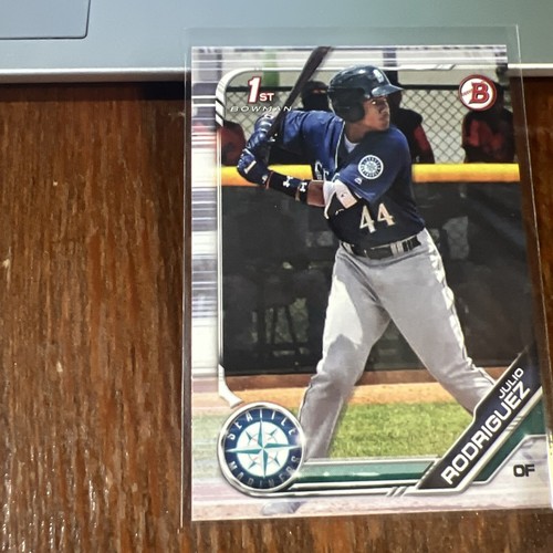 JULIO RODRIGUEZ - 2019 Bowman 1st Bowman Prospects #BP-33 Seattle Mariners HOT! - Picture 3 of 6
