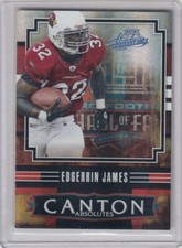 2008 Edgerrin James Absolute CANTON BLUE FOIL Parallel /25 - #11 Cardinals