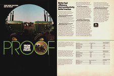 PRINT AD John Deere Tractors 1984 2pg Dyna Cart Field Test Data Proof