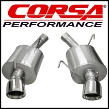 Corsa Sport 2.5" Axle-Back Exhaust Kit fits 05-10 Ford Mustang Shelby GT500 5.4L