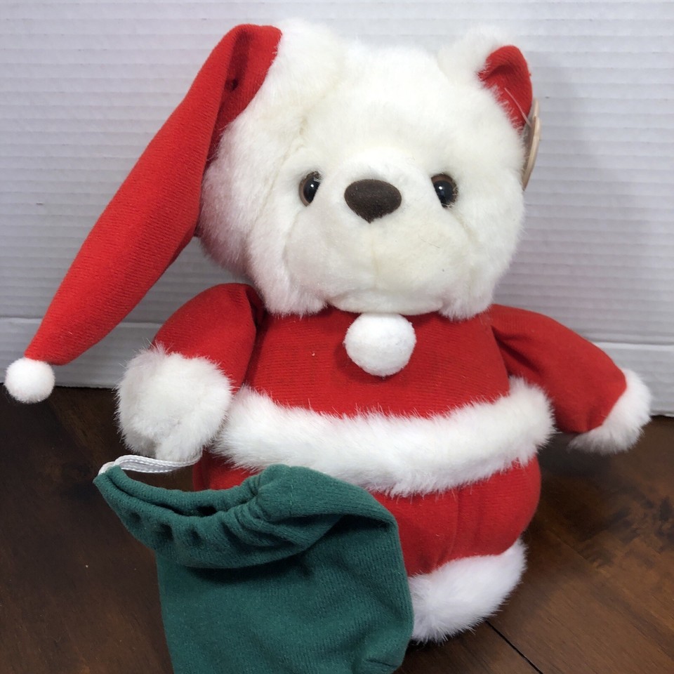 The Summit Collection Stuffed Animal Vintage 1992 Toy 9” Santa Bear