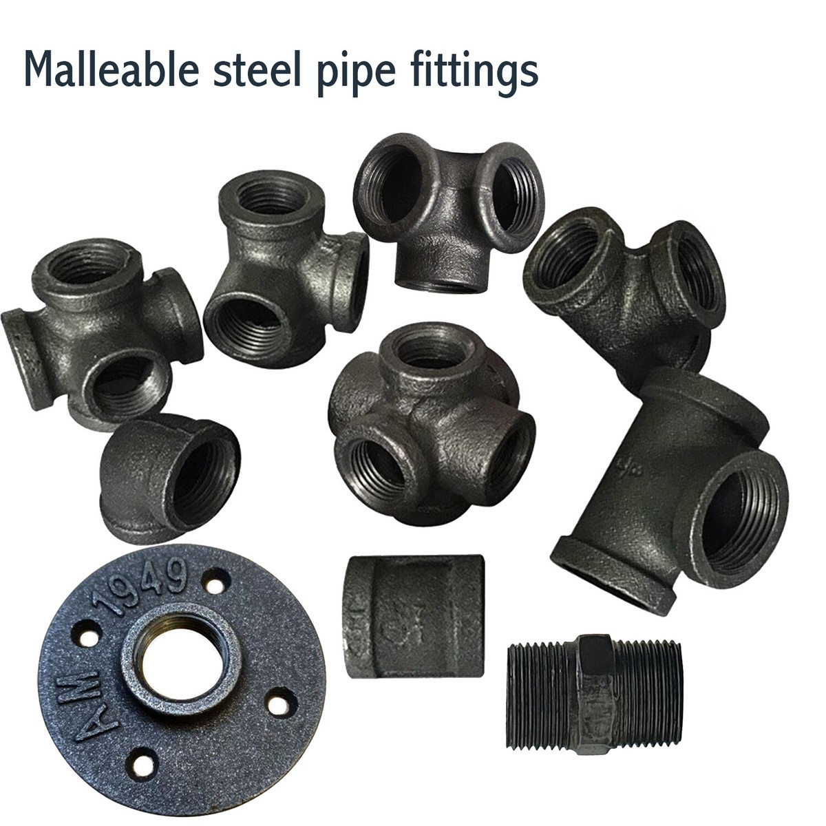 Malleable cast iron pipe fittings BSP 3/4