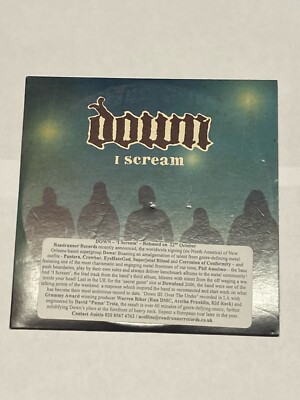 DOWN- I Scream - 1 Track Promo CD Single (2007) Pantera Phil Anselmo