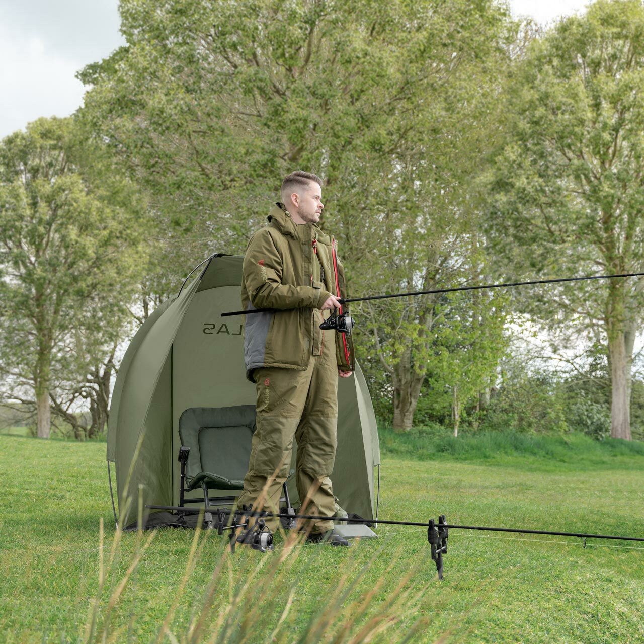 ATLAS Fishing Day Shelter CARP FISHING BIVVY TENT 1 Man Bivvy