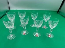 Set of 8 Orrefors Crystal KAROLINA Cordial / Liquor Glasses 3 3/4"