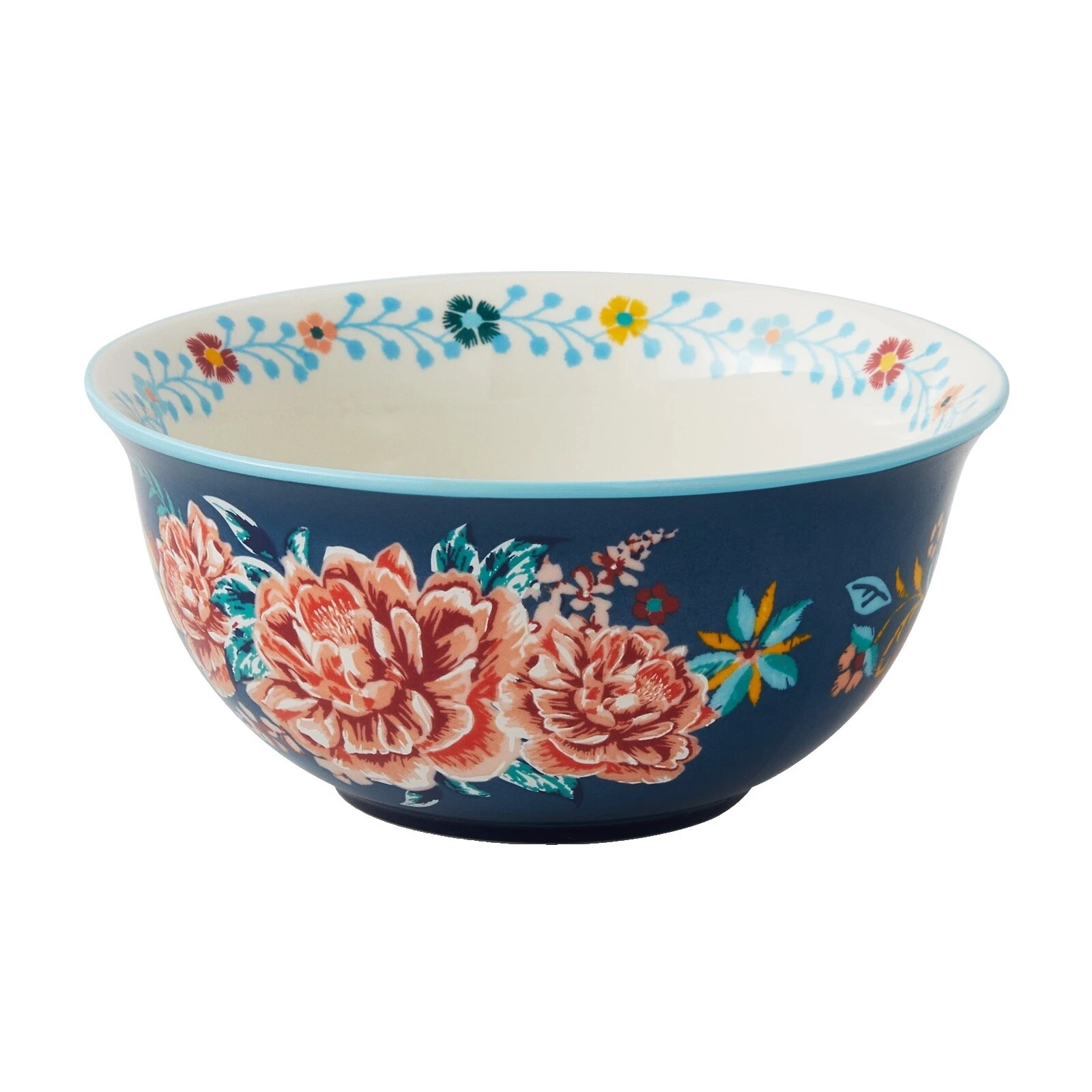 Stoneware Floral Dinnerware Bowls