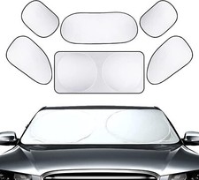 6pc Foldable Car Front Rear side Window Winds...