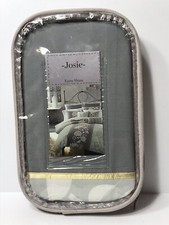 Euro Sham Square 26" X 26" Josie Gray Shades Gold Accent 100 Cotton Bedding